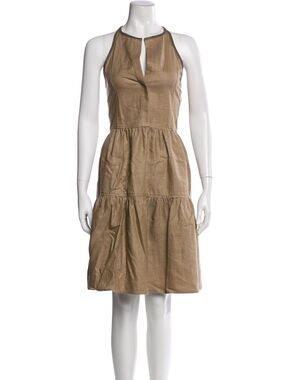 Brunello Cucimelli Halterneck Knee-Length Dress size XXS